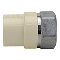 The Mosack Group Apollo Adapter, 1/2 x 1/2 in, CTS x FNPT, CPVC, White, 180 psi Pressure CPVCFA12W